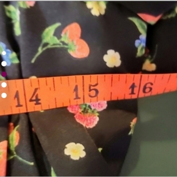 Zara size XS midi Dress Cottagecore Sweetheart Neck Floral Ruffles Fit & Flare - Picture 6 of 7